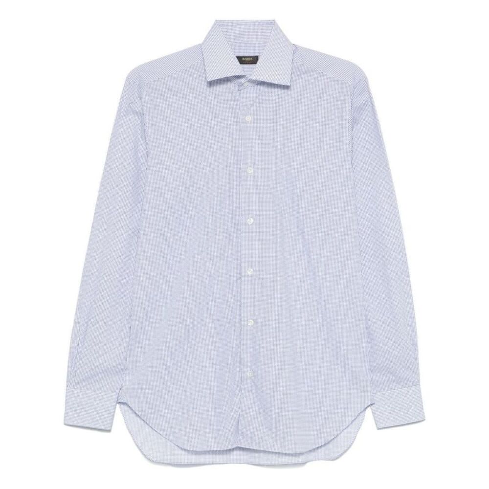 Barba Men Polka Dot Print Shirt
